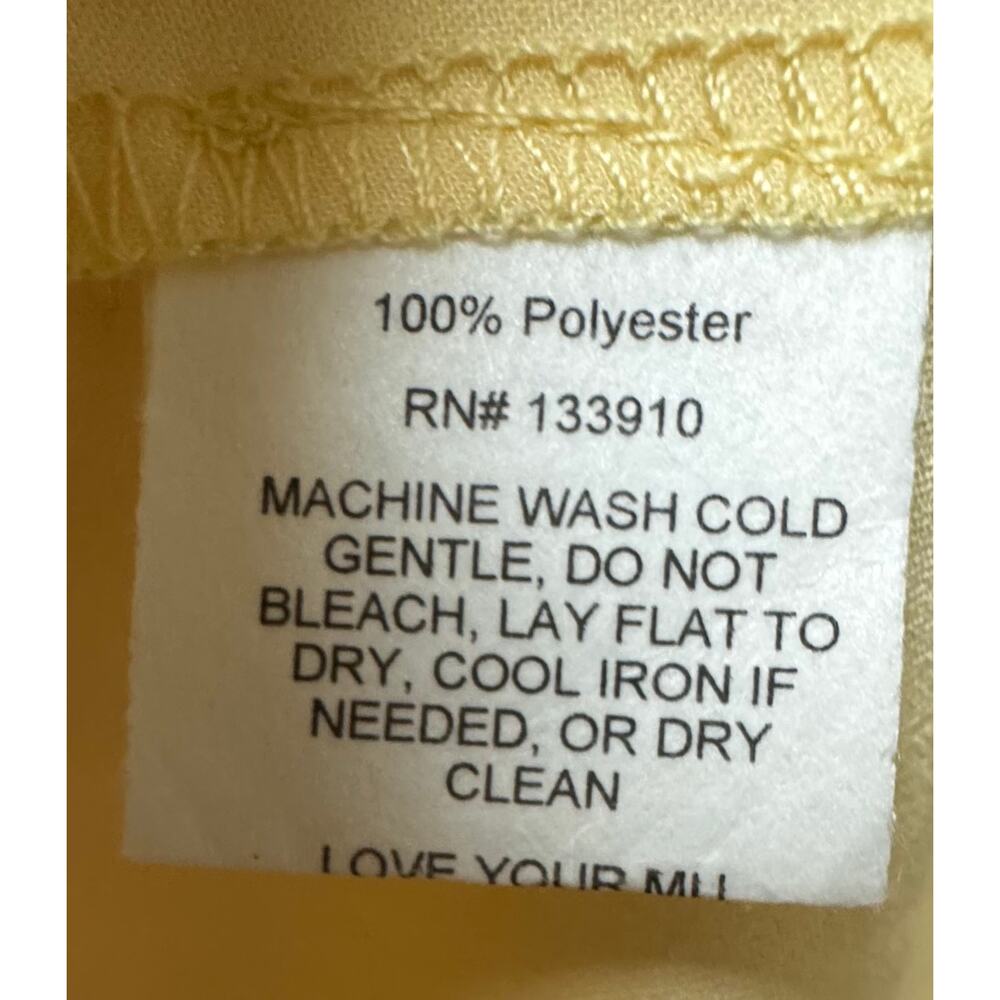 Show Me Your Mumu Yellow Satin Midi Dress Tie Strap Size S - Picture 6 of 8